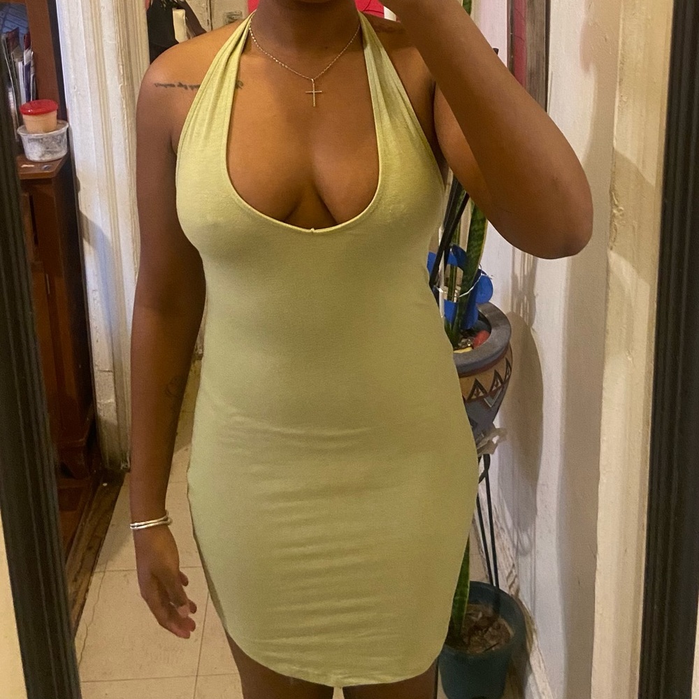 Mint Halter Neck Crop Top